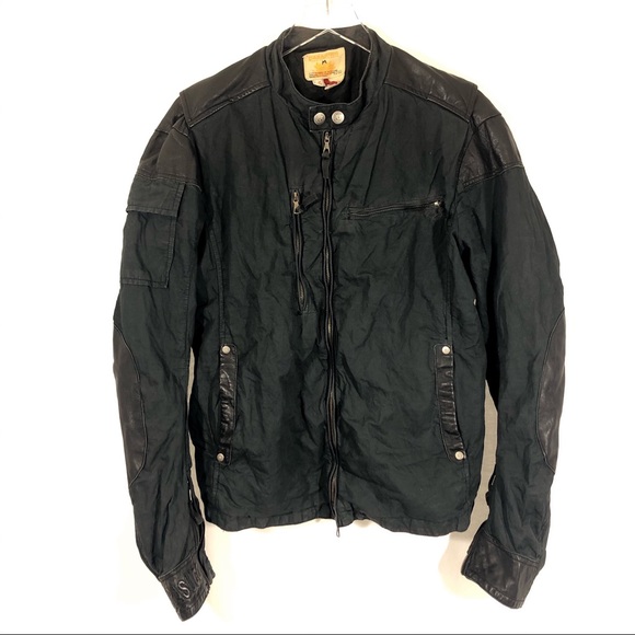 Parasuco Leather Moto Jacket Sz Large - Picture 1 of 8